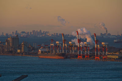 Boats in sea