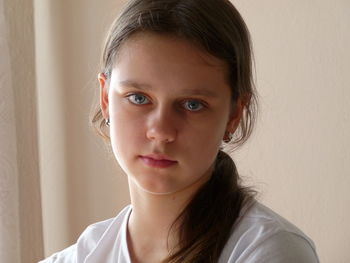 Portrait of girl at home