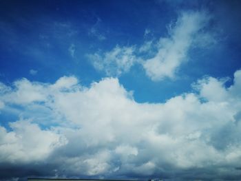 Low angle view of clouds in sky