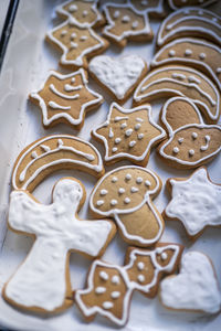 Full frame shot of cookies