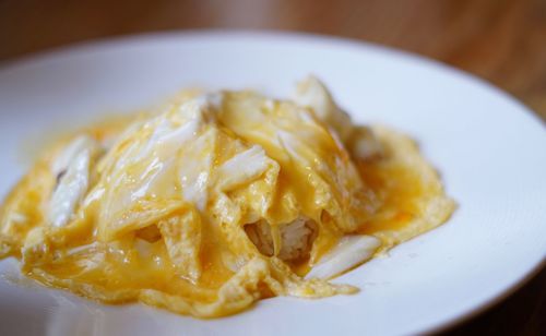 Close-up of food in plate