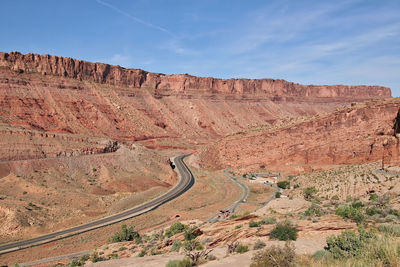 View of rock formations