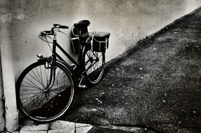 Bicycle parked on bicycle