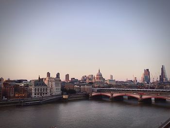 View of city at waterfront