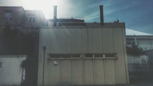 Low angle view of building against sky