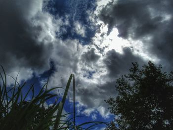 Low angle view of storm clouds in sky