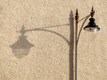 Close-up of shadow on sand