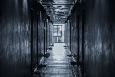 Empty corridor of building