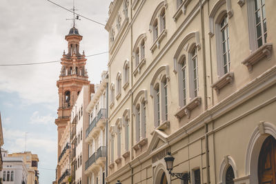 Low angle view of historic building against sky