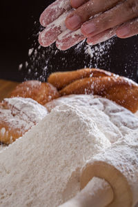 Close-up high angle view of ice cream