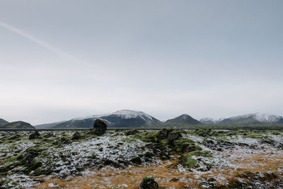 Scenic view of landscape against sky