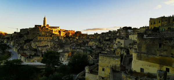 View of old buildings in city