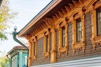 Low angle view of historical building against sky