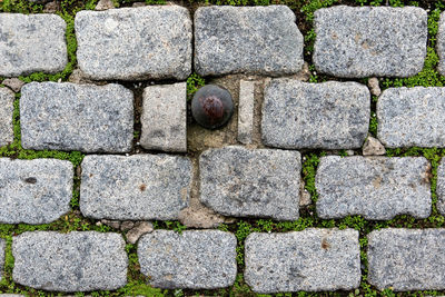 Full frame shot of cobblestone street