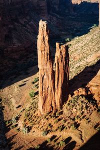 View of rock formations