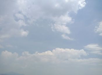 Low angle view of clouds in sky