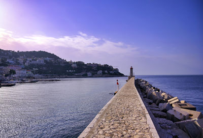 Panoramic view of sea against sky