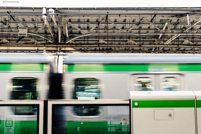 Train at railroad station