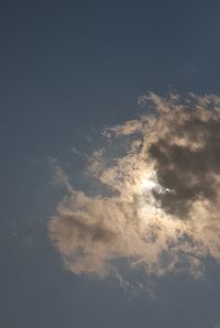 Low angle view of clouds in sky