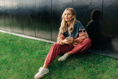 Young woman using mobile phone