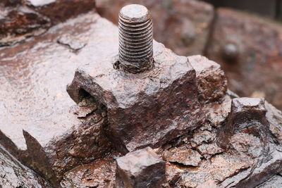 Close-up of rusty metal