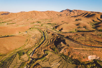 Scenic view of desert