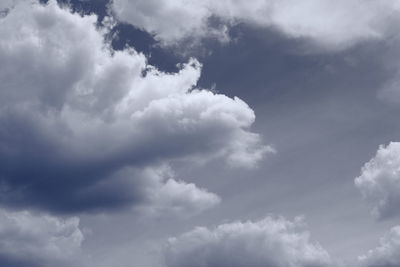 Low angle view of cloudy sky