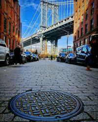 View of bridge in city