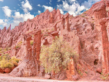 View of rock formations