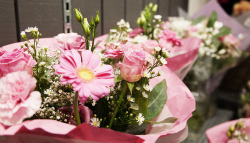 Quantities of wedding bouquets for sale at standpilen in umea