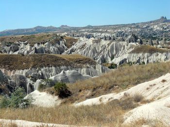 Panoramic view of landscape against clear sky