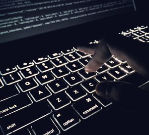 Close-up of computer keyboard