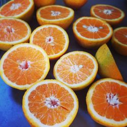 Close-up of lemon slices