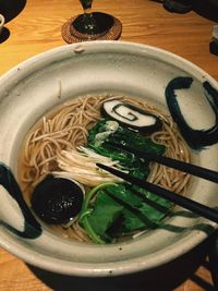 Close-up of soup in bowl