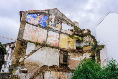 Low angle view of building against sky