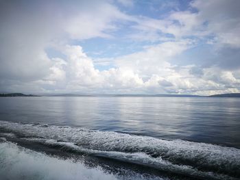 Scenic view of sea against sky