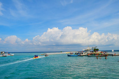 Scenic view of sea against sky