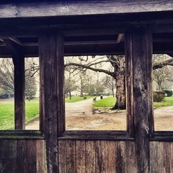 Built structure with trees in background