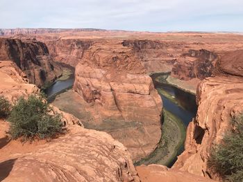 View of rock formations