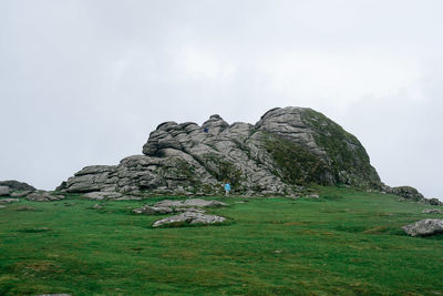 Scenic view of mountain against sky