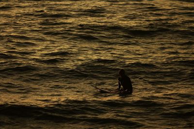 Man in sea