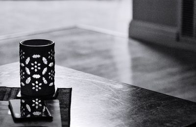 Close-up of empty table