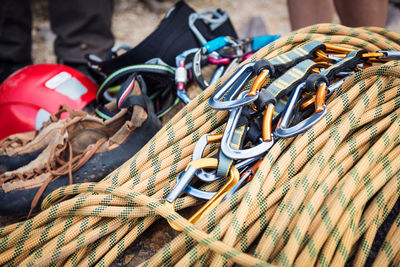 Close-up of metallic chain