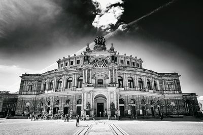 Low angle view of historical building