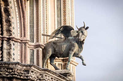 Low angle view of a statue