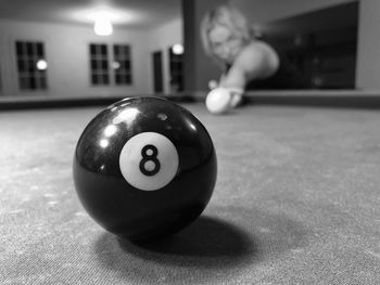 Close-up of ball on table