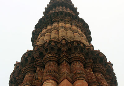 Low angle view of historical building against clear sky