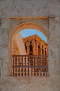 Entrance of historic building