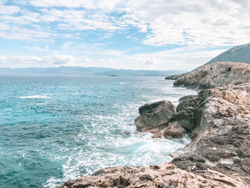 Scenic view of sea against sky