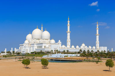 View of cathedral against blue sky